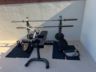 Bench and squat rack