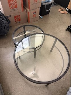 2 piece Glass Coffee Table
