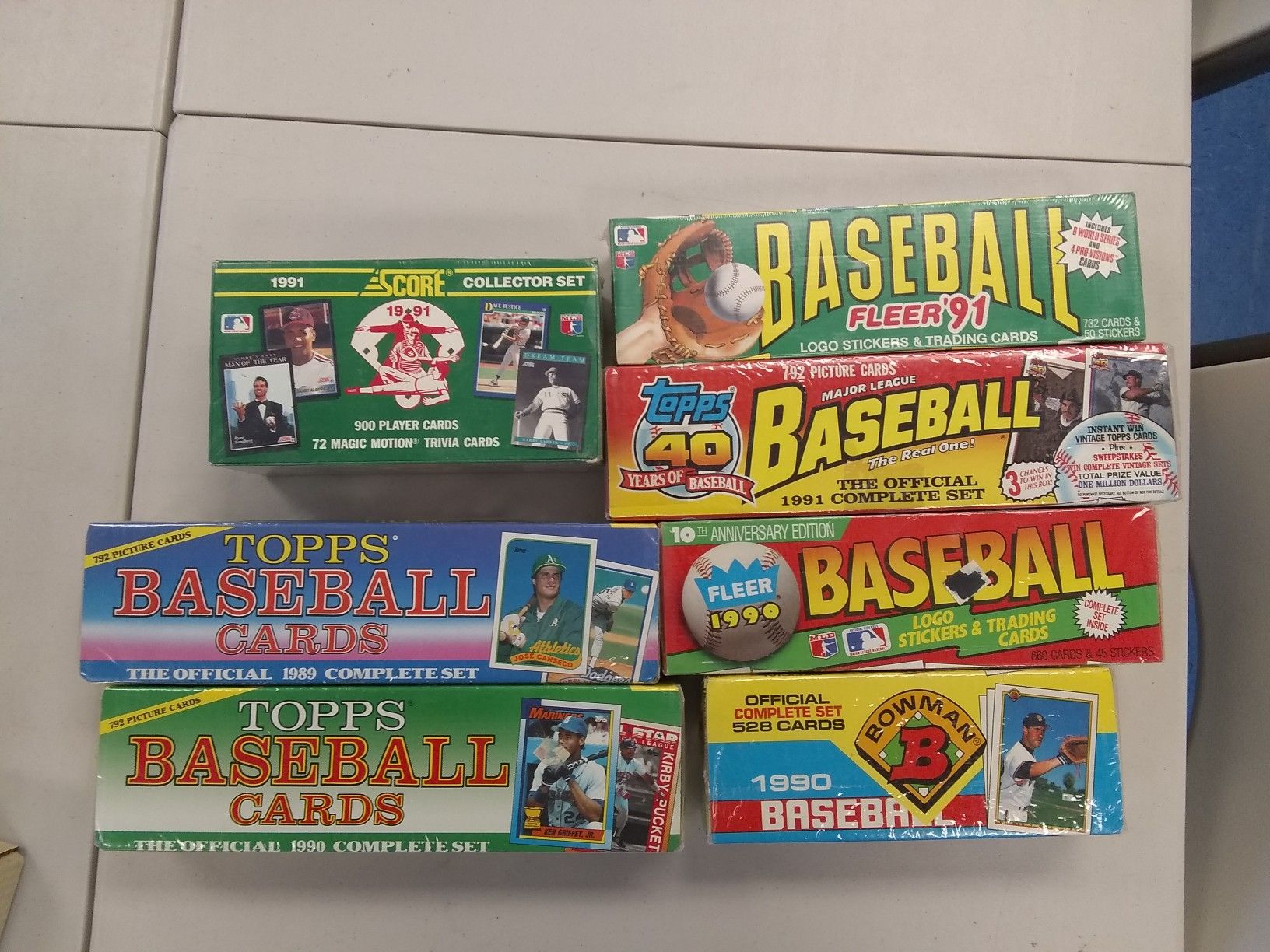 Factory sealed baseball card sets! MINT ROOKIES!!