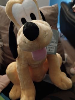 Disney Parks Pluto Medium Plush, new with tag. 

- Size: Medium
