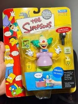 Nice 👍 !! Vintage 2000 The Simpsons World of Springfield Krusty the Clown - NEW/Sealed !