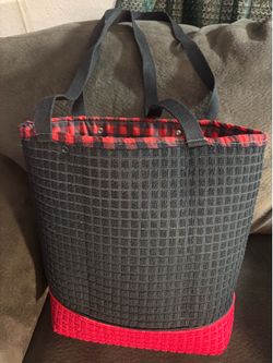 Beautiful long Red & White tote Bag. Handmade ‼️