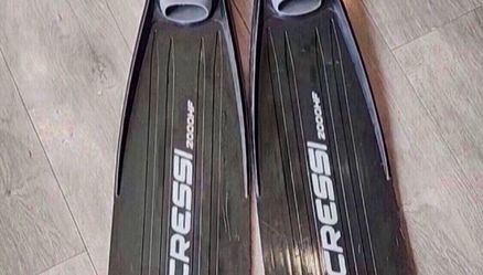 Cressi Gara 2000 HF Full Foot Fins, EU 46/47 US Man 10-11, Women 12-13.5