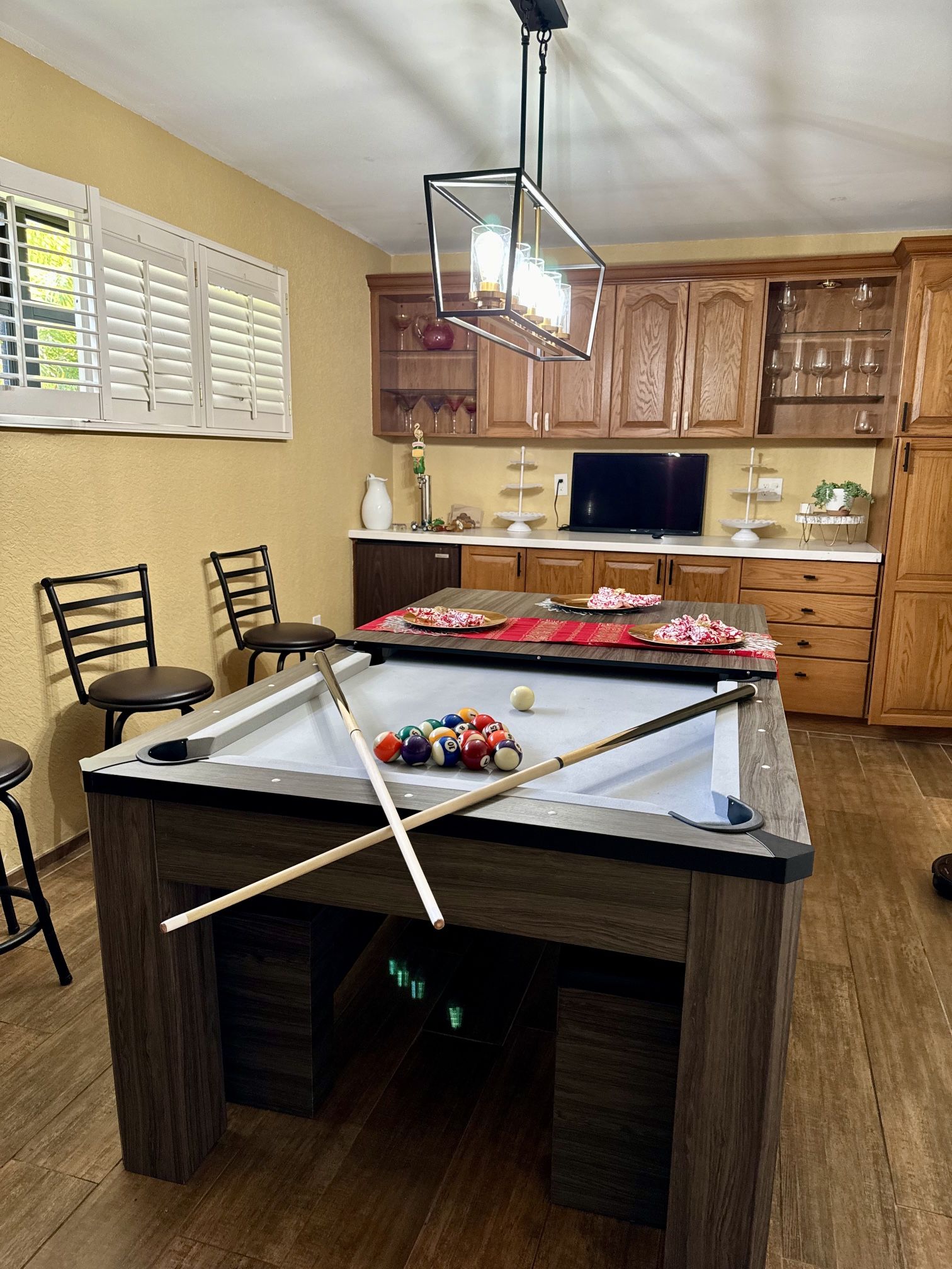 Pool, Ping-pong, Dining Table Combination 3-in-1