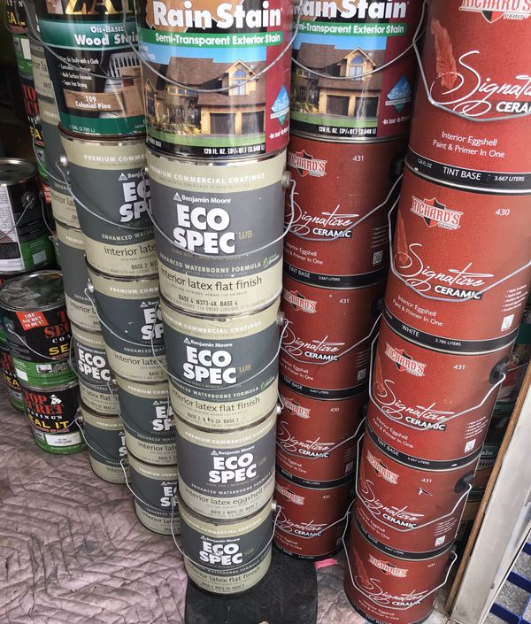 Eco Spec Benjamin Moore interior latex flat finish base 10 each and