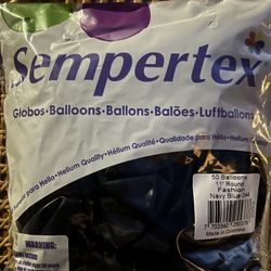Sempertex Balloons Navy Blue 50pcs