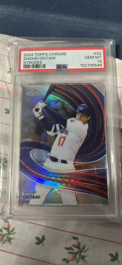 2024 TOPPS CHROME STROKES #S2 SHOHEI OHTANI PSA 10