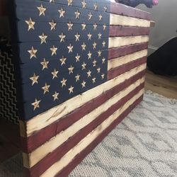 Handmade Rusting American Flag