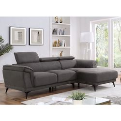 Dark Grey Plush Sectional Brand New In Box Firm Price $840