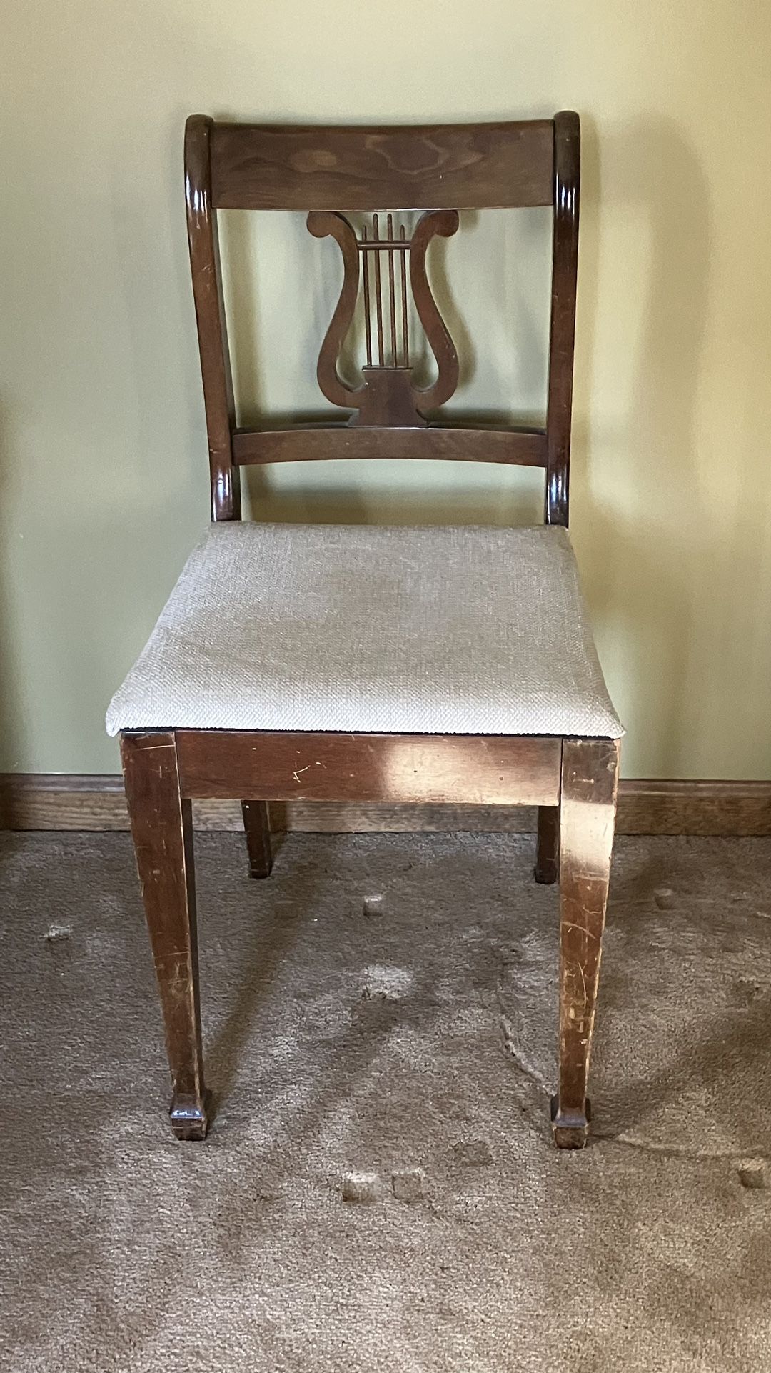 Vintage Lyre Style Piano Chair NOW $10