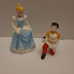 Disney- Vintage Cinderella And Prince Figurine 