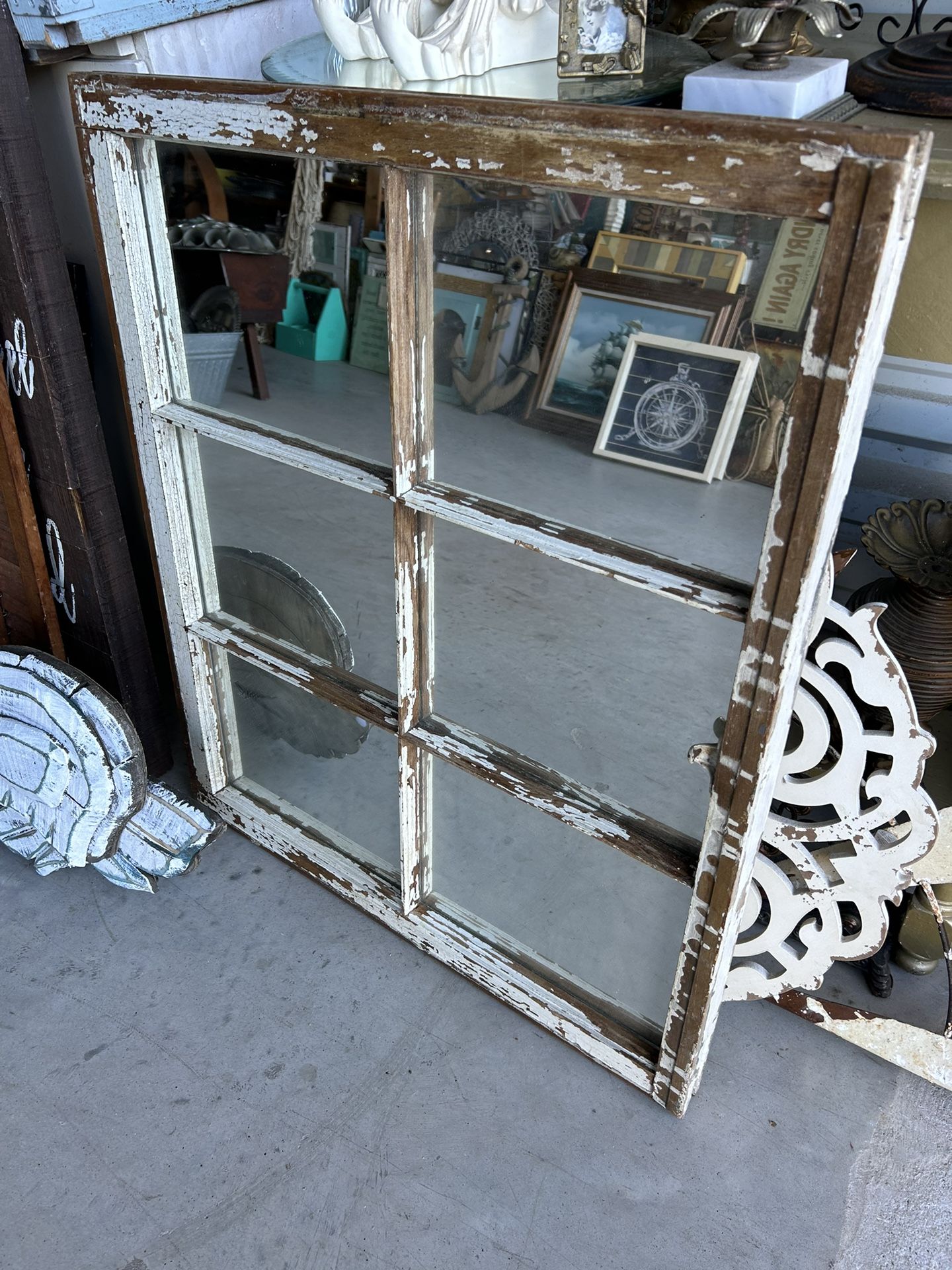 Old Window Mirror