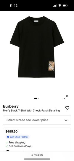 Men’s black Burberry T shirt