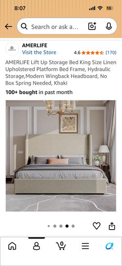 Hydraulic King Size Bed Frame