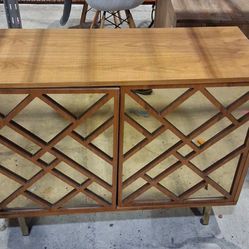 Mirror &wood Cabinet Must Go