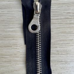 Riri Zippers 1 Pc Black With Silver 7”