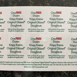 Doughnut Card For Buy One Dozen Get One Free X10
