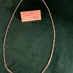 22” Figaro Sterling Silver Chain/Necklace (2mm)