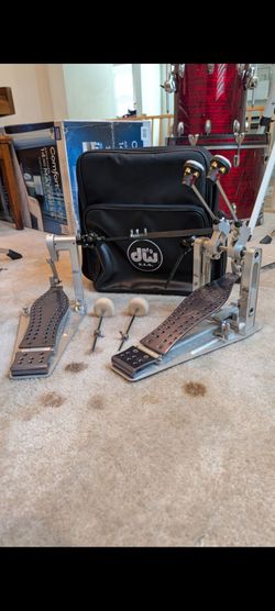 DW machined, direct drive double bass pedal