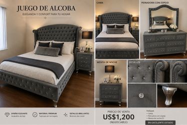 Velvet Bedroom Set