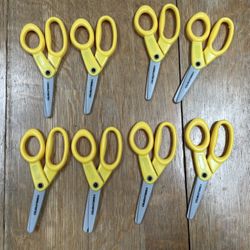 New Set Of 8 Colorations Plastic Kids’ Scissors - $3/All