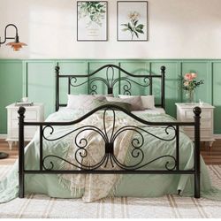 Black Twin size Metal Bed Frame