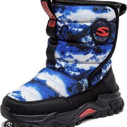 BRAND NEW IN BOX HOBIBEAR Toddler Snow Boots for Kids Boys Girls Outdoor Winter Shoes 	12.5