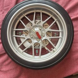 Car Wheels Clock