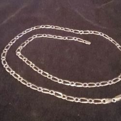 925 Italy Silver Figaro Chain 