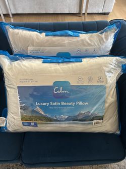 Calm Luxury Satin Beauty Pillow Standard/Queen – Set of 2