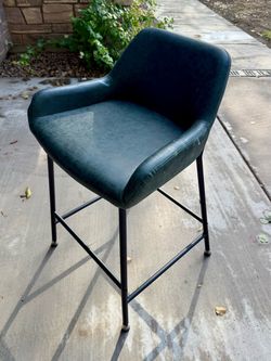 Leather counter stools - 4 available