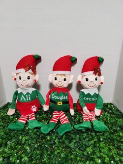 Personalized Elf And Ornaments 