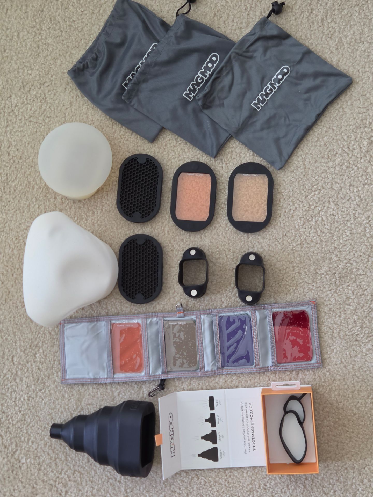 MagMod (Magnet Mod) pro photographer flash kit