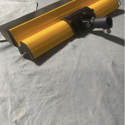 Skimming Blade With Extension Pole Attachment 