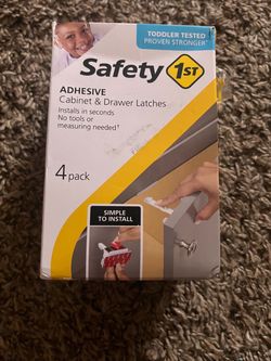 Safety 1st Adhesive Cabinet & Drawer Latches 4-Pack