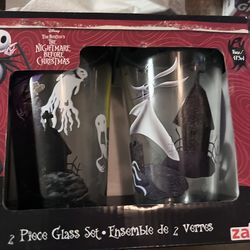 Pint Glass Set (2) by zak! ~ Tim Burton's The Nightmare Before Christmas