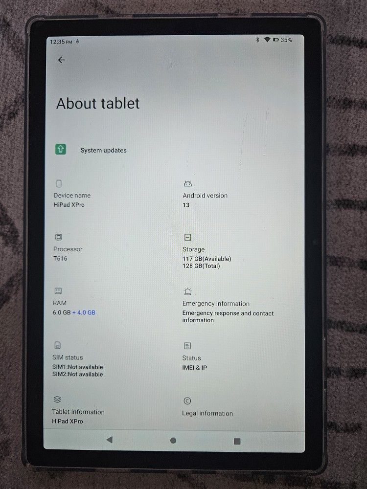 Hipad Xpro Android Tablet