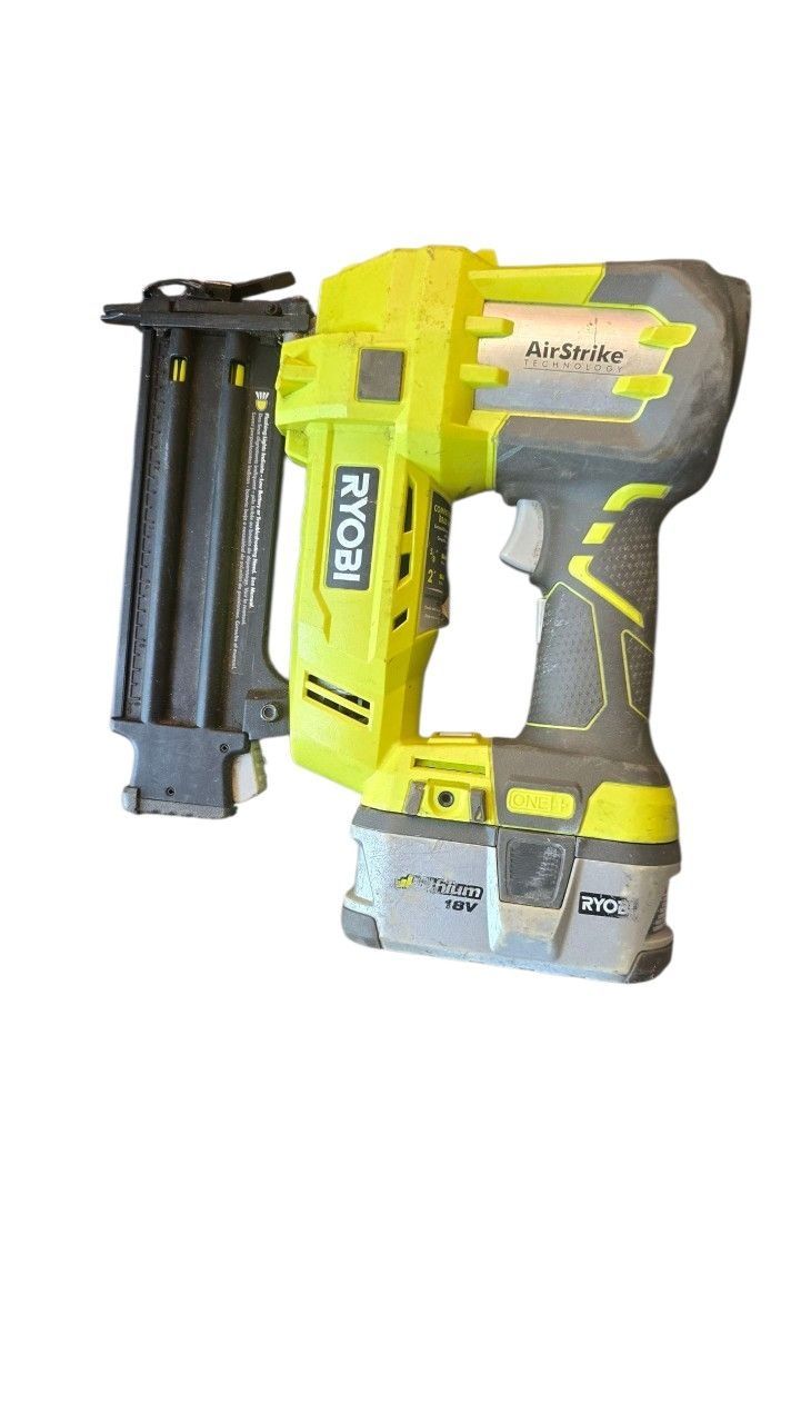 Ryobi AirStrike 18V Brad Nailer Kit – 3 Batteries + IntelliPort Charger (Complete Set)