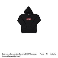Supreme Comme Des Garcons SHIRT Box Logo Hooded Sweatshirt