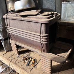 Antique Heating Stove Cast Iron