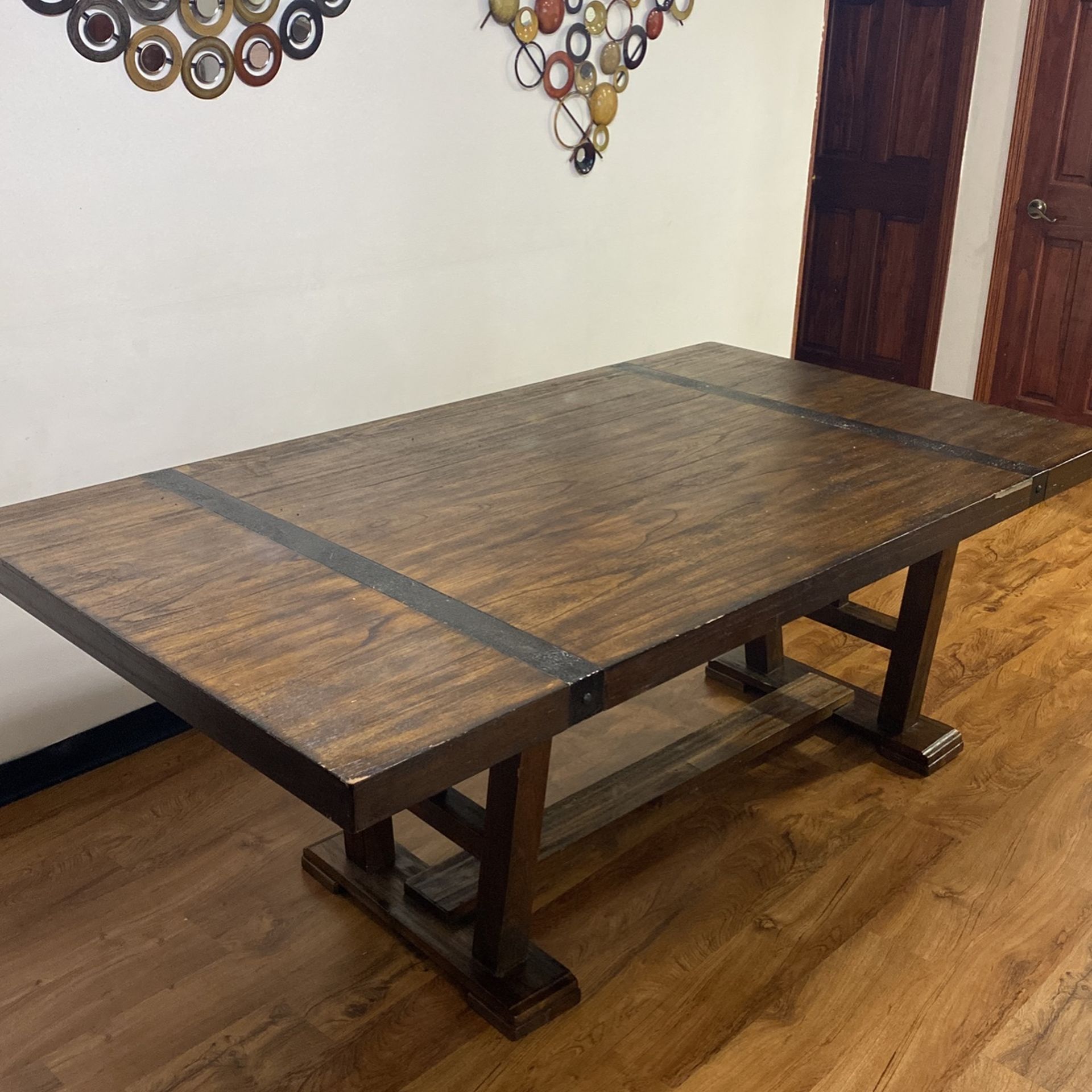Dining Room Set, Tables And Chairs And A Bench