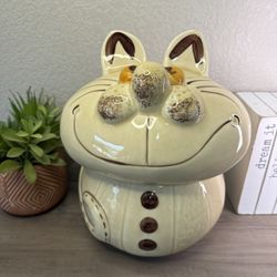 Vintage Ceramic Cat Cookie Jar