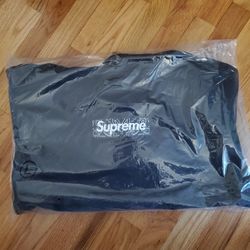 Men's Large Supreme Bandana Box Logo BOGO Pullover Hoodie Black FW19 