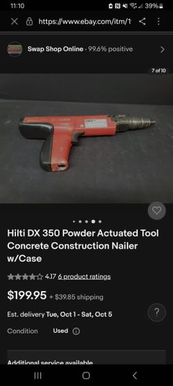 Concrete Construction Nailer (Hilti DX 350)