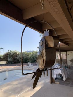 Brass hollow Parrot 14” 