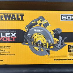BRAND NEW IN BOX DEWALT FLEXVOLT 60V MAX Cordless Brushless 7-1/4 in. Circular Saw with Brake (Tool Only)