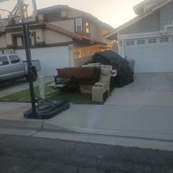 Free Queen Bed Frame Leather Couch Basketball Hoop 1195 Batista Colton