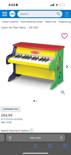 Melissa and Doug piano