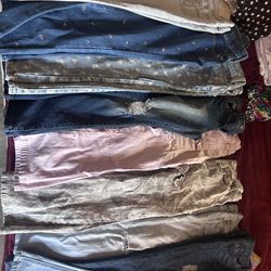 Girls pants and shirts size 8 pants