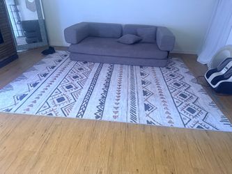 Brown boneless couch